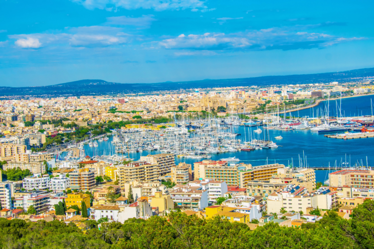 Team Building Mallorca: Exceptional Venues For Corporate Retreats 2 Aerial View Of Port In Palma De Mallorca